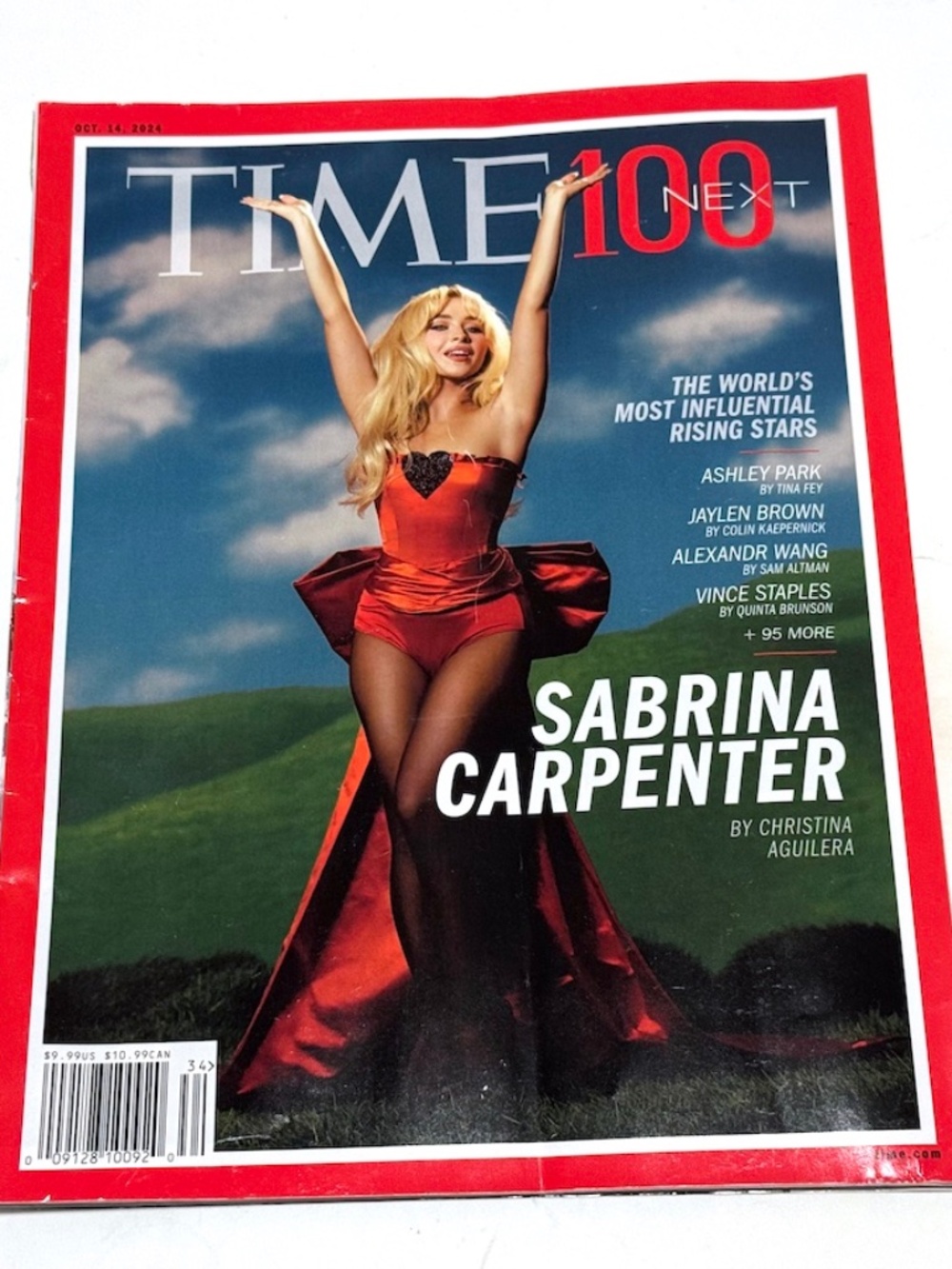 Time Sabrina Carpenter cover story magazine TIME 100 NEXT October 2024